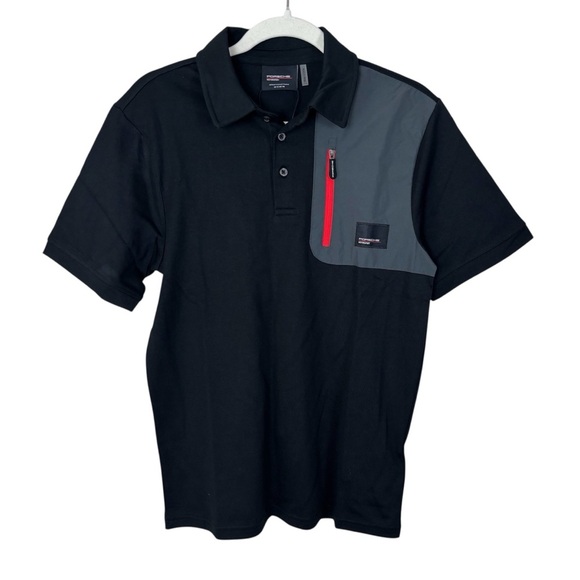 Porsche Polo Shirt Motorsport Fanwear Men’s Size XS Front Pocket Sports Car NWT - Picture 2 of 8